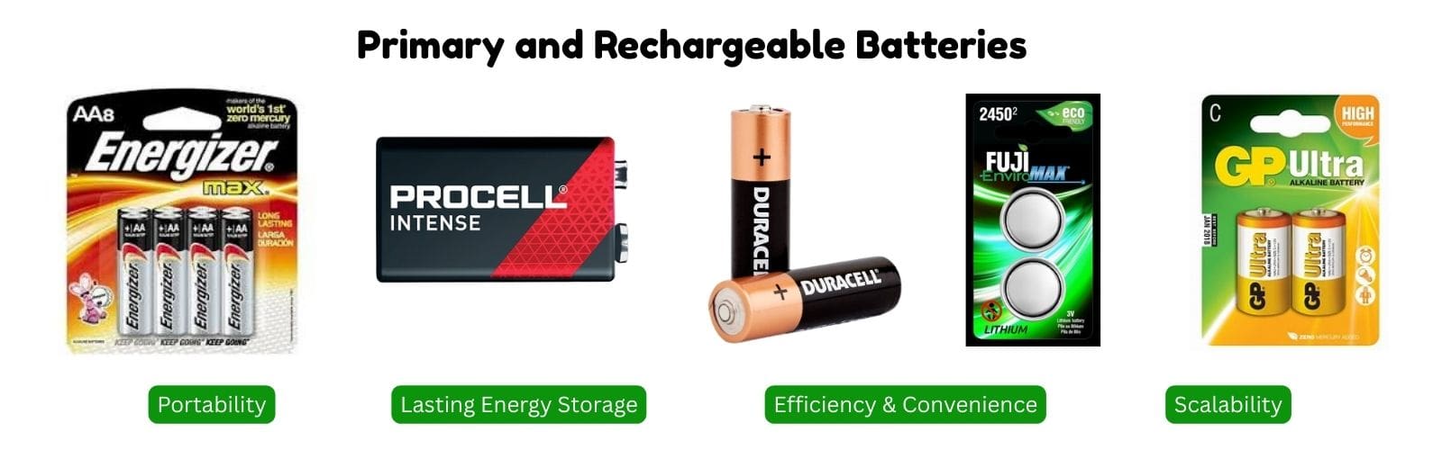 Primary and Rechargeable Batteries EcoCentricNow Banner